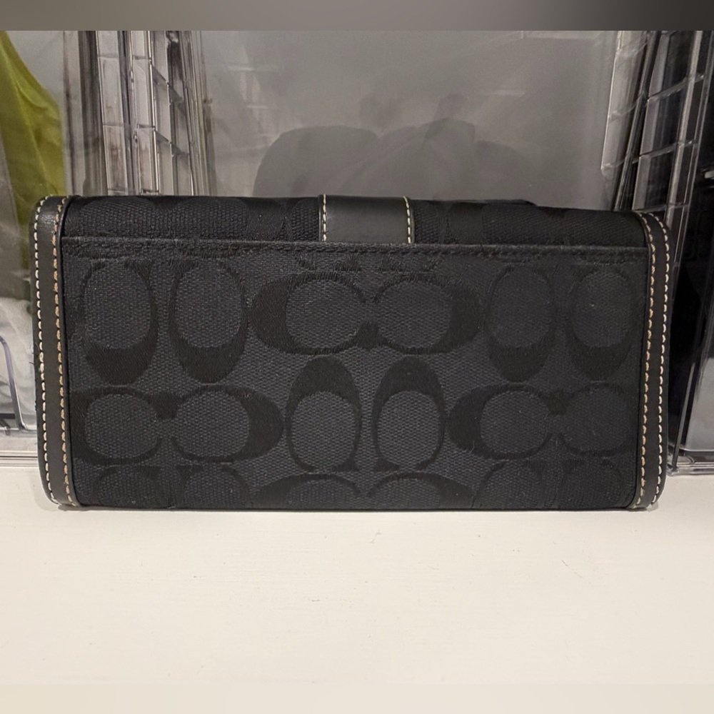Coach Black Signature Clutch - Picture 6 of 7